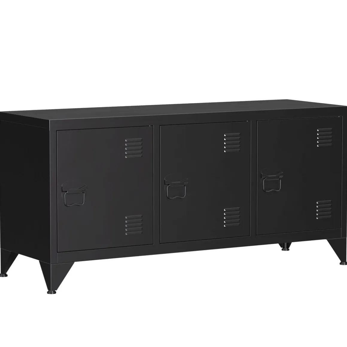 TV Möbel Metall ANTEY 120 x 58 cm schwarz