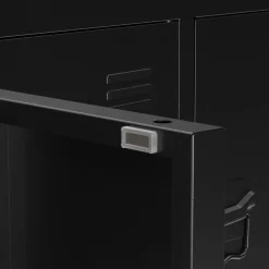 TV Möbel Metall ANTEY 120 x 58 cm schwarz