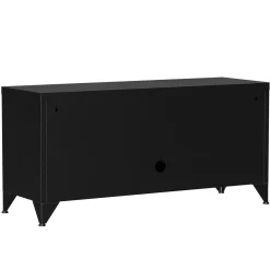 TV Möbel Metall ANTEY 120 x 58 cm schwarz
