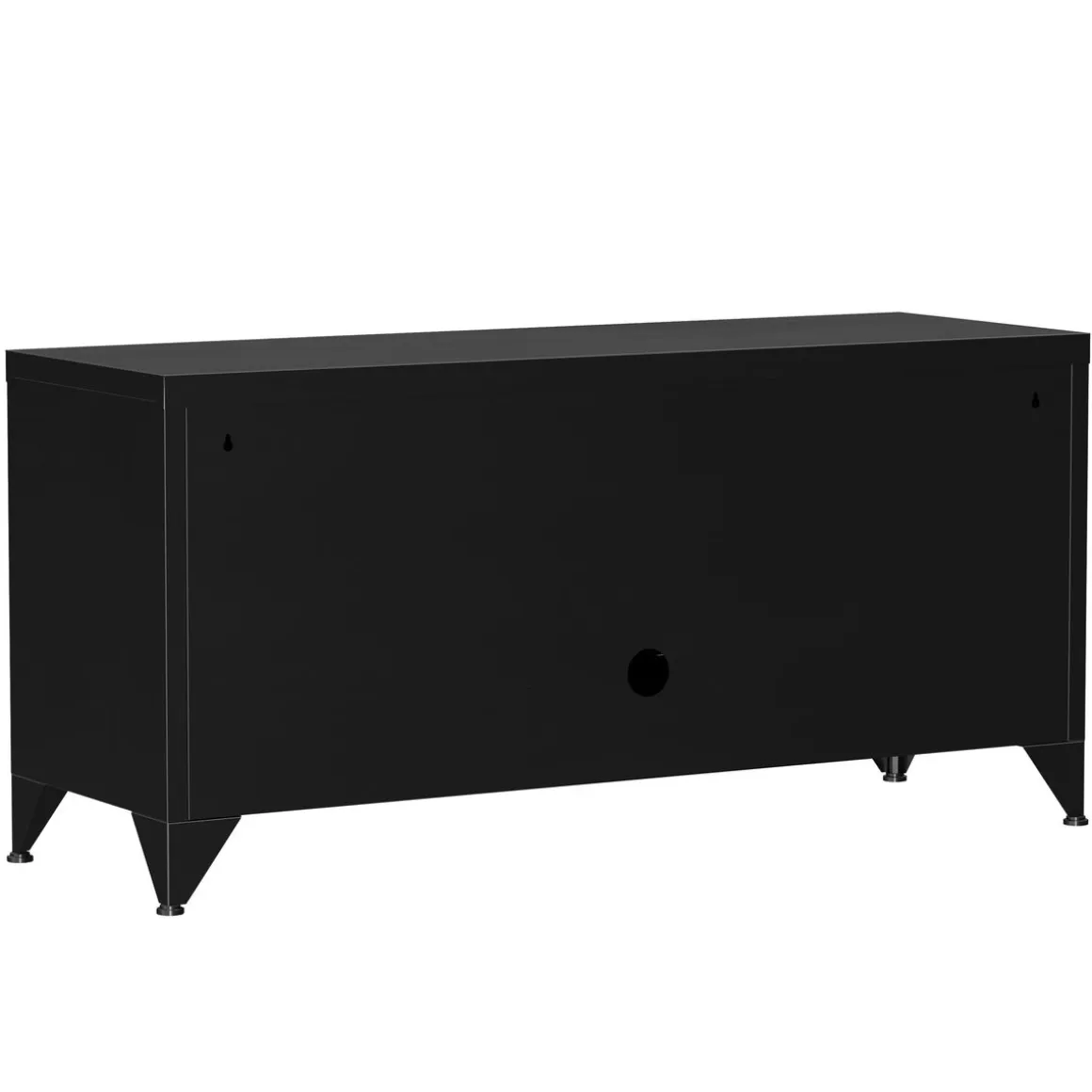 TV Möbel Metall ANTEY 120 x 58 cm schwarz