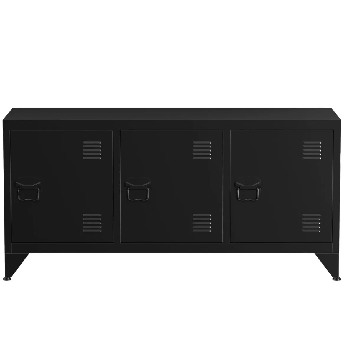 TV Möbel Metall ANTEY 120 x 58 cm schwarz
