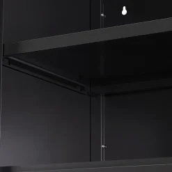 TV Möbel Metall ANTEY 120 x 58 cm schwarz