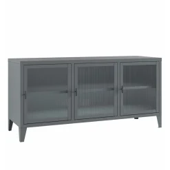 TV Möbel Metall FIORA 120 x 58 cm grau