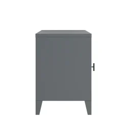 TV Möbel Metall FIORA 120 x 58 cm grau