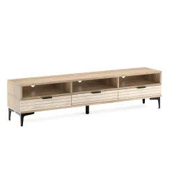 TV Möbel MILES 160 x 32 x 40 cm braun/schwarz