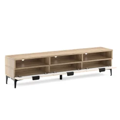 TV Möbel MILES 160 x 32 x 40 cm braun/schwarz
