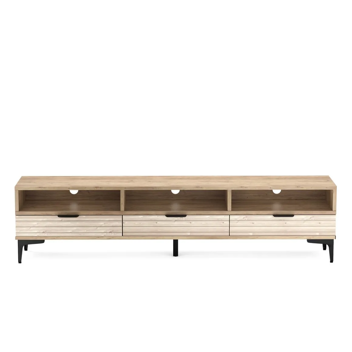 TV Möbel MILES 160 x 32 x 40 cm braun/schwarz