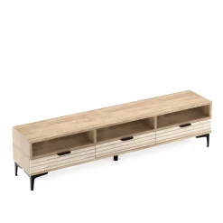 TV Möbel MILES 160 x 32 x 40 cm braun/schwarz