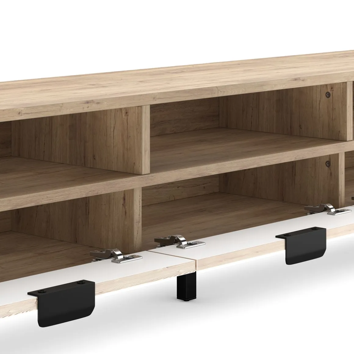 TV Möbel MILES 160 x 32 x 40 cm braun/schwarz