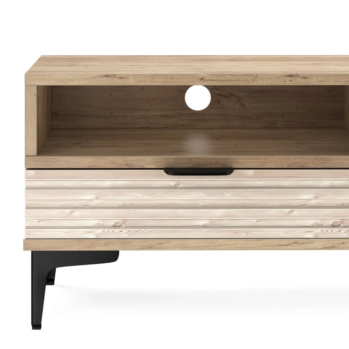 TV Möbel MILES 160 x 32 x 40 cm braun/schwarz
