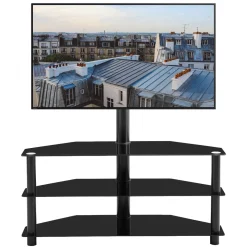 TV Möbel mit Monitorständer 32-70” schwarz