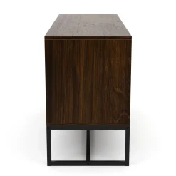 TV Möbel NORDRIFT 112 x 39 x 62 cm braun/weiss
