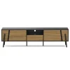TV Möbel PROMINA 174 x 46 cm braun/schwarz