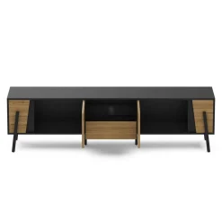 TV Möbel PROMINA 174 x 46 cm braun/schwarz