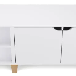 TV Möbel SCANDIC 140 x 40 x 50 cm weiss/braun