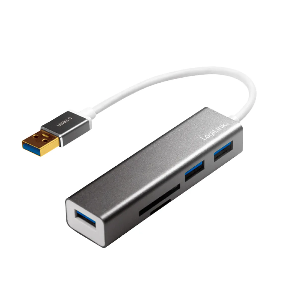 USB Hub mit 3 Ports und Kartenleser