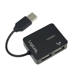 USB Hub 4-port schwarz SMILE