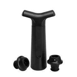 Vakuumpumpe Weinpumpe Set 3-teilig schwarz