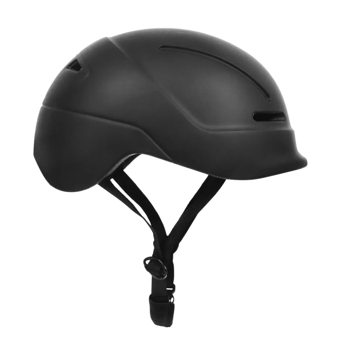 Velohelm Skatehelm 55 - 58 cm schwarz