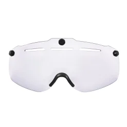 Velohelm Skatehelm mit Visier 55 - 58 cm schwarz