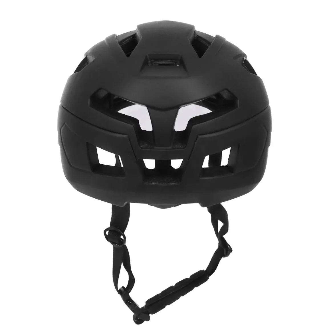 Velohelm Skatehelm mit Visier 58 - 61 cm schwarz