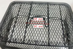 Velokorb hinten mit Tragegriff 30 x 22 cm schwarz