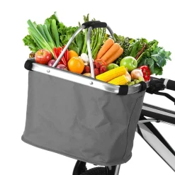 Velokorb vorne faltbar 35 x 21 cm grau