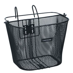 Velokorb vorne mit Tragegriff 34 x 25 cm schwarz