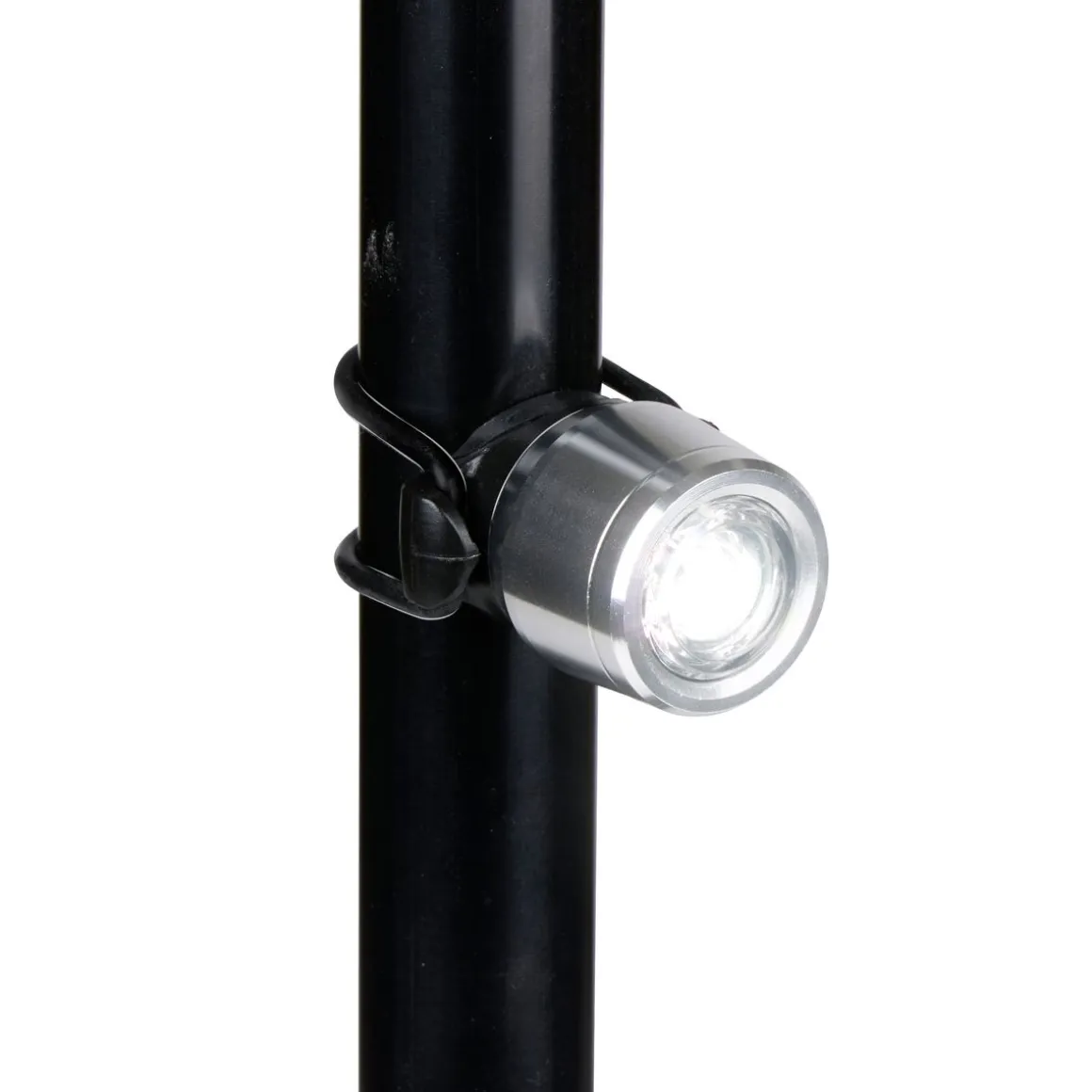 Velolampe Frontlicht schwarz/silber