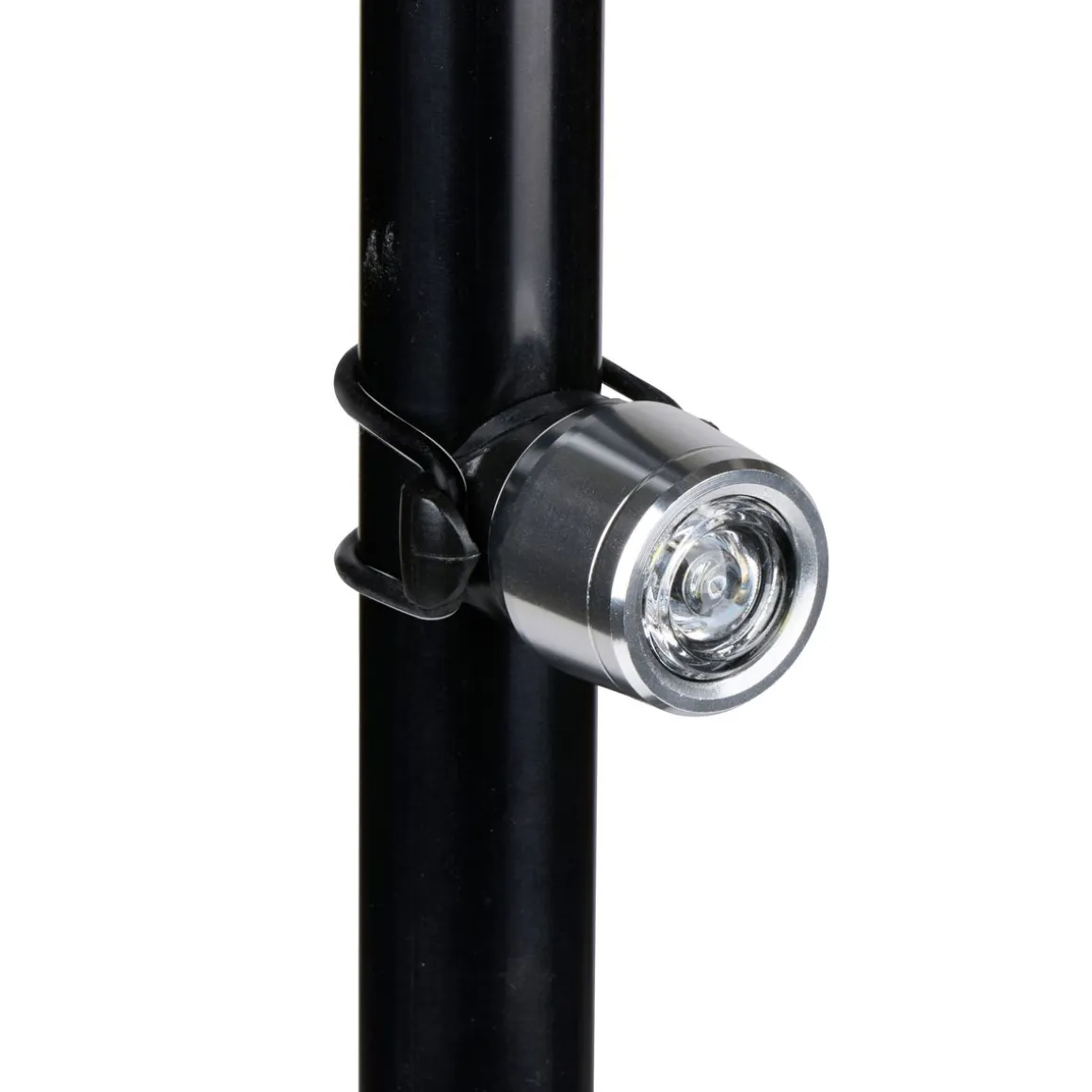 Velolampe Frontlicht schwarz/silber
