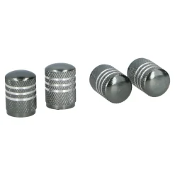 Ventilkappe Aluminium 4er Set silber