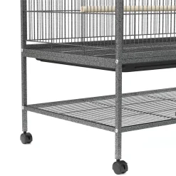 Vogelkäfig 79 x 52 x 135 cm schwarz