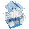 Vogelkäfig 30 x 23 x 45 cm weiss/blau