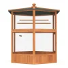 Vogelvoliere Holz 150 x 160 cm 6-eckig
