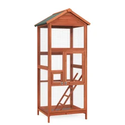 Vogelvoliere Holz 72 x 68 x 168 cm