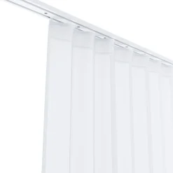 Vorhang halbtransparent weiss 240 x 480 cm