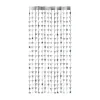 Vorhang Lametta Sterne 100 x 200 cm