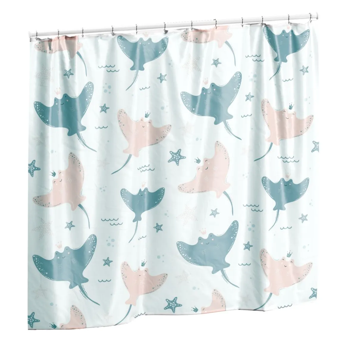 Vorhangstange 260 - 310 cm weiss
