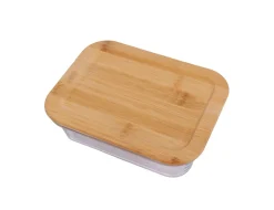 Vorratsbehälter Set Glas 4-teilig mit Bambusdeckel