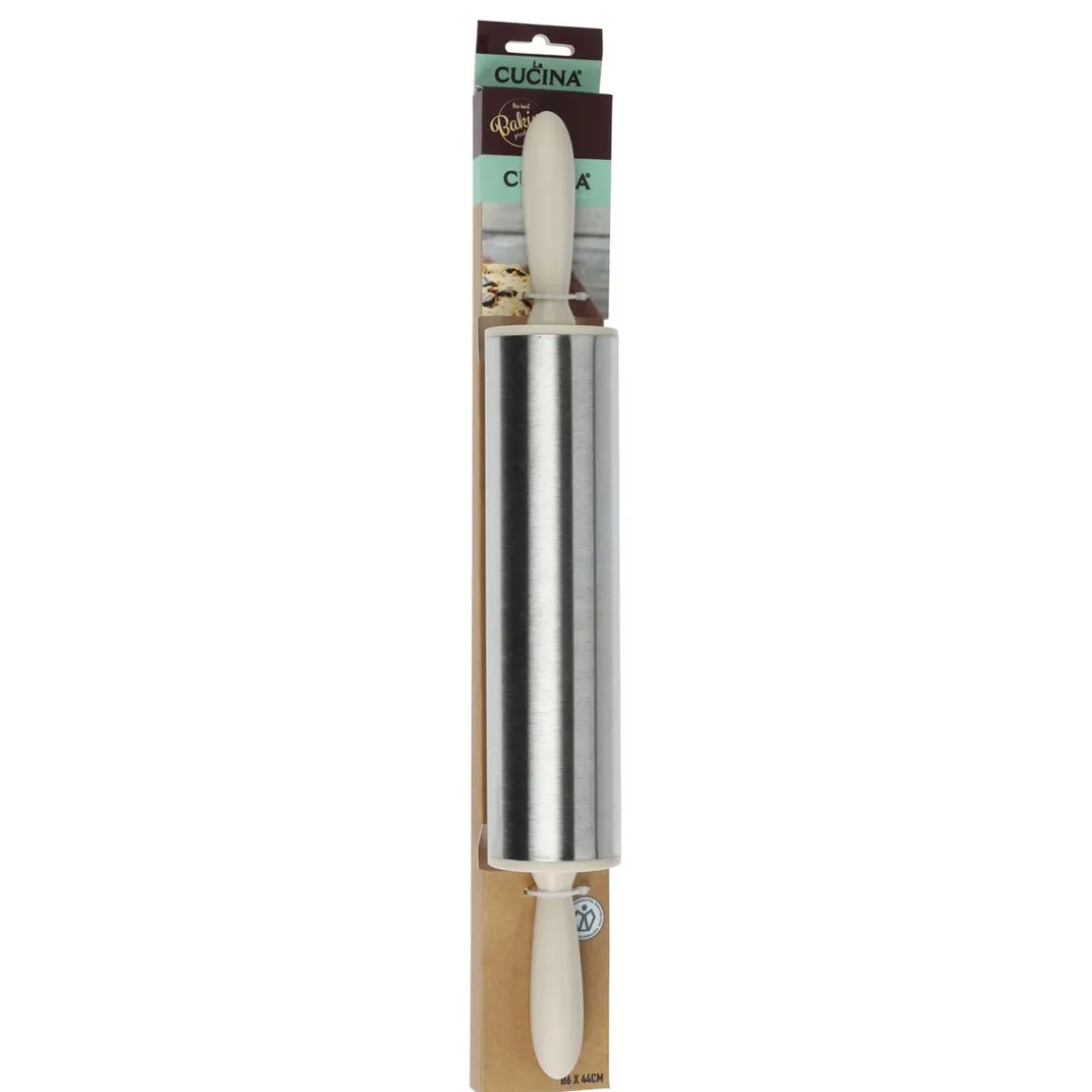 Wallholz Edelstahl 44 cm