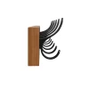 Wandgarderobe Holz BERGAMO mit 6 Haken 44 x 8 cm