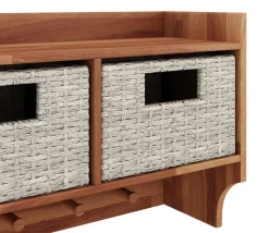 Wandgarderobe Holz CALI mit Schubladen 63 x 40 cm