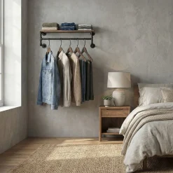 Wandgarderobe Industrial METROPOLITAN 70 x 25 cm