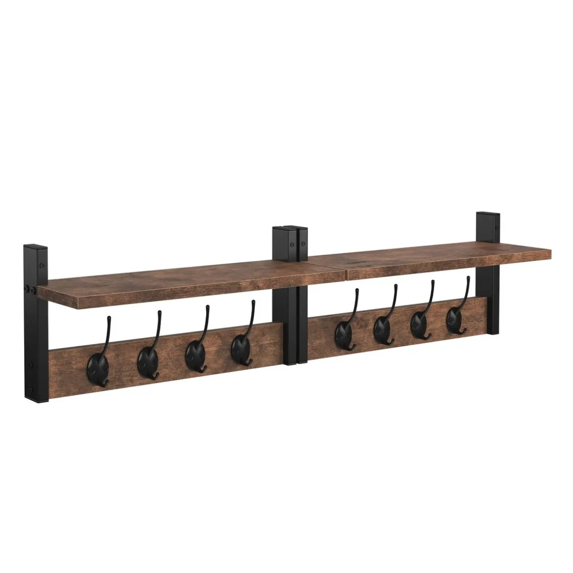 Wandgarderobe Vintage BONITA mit 4 Haken 40 x 20 cm 2er Set