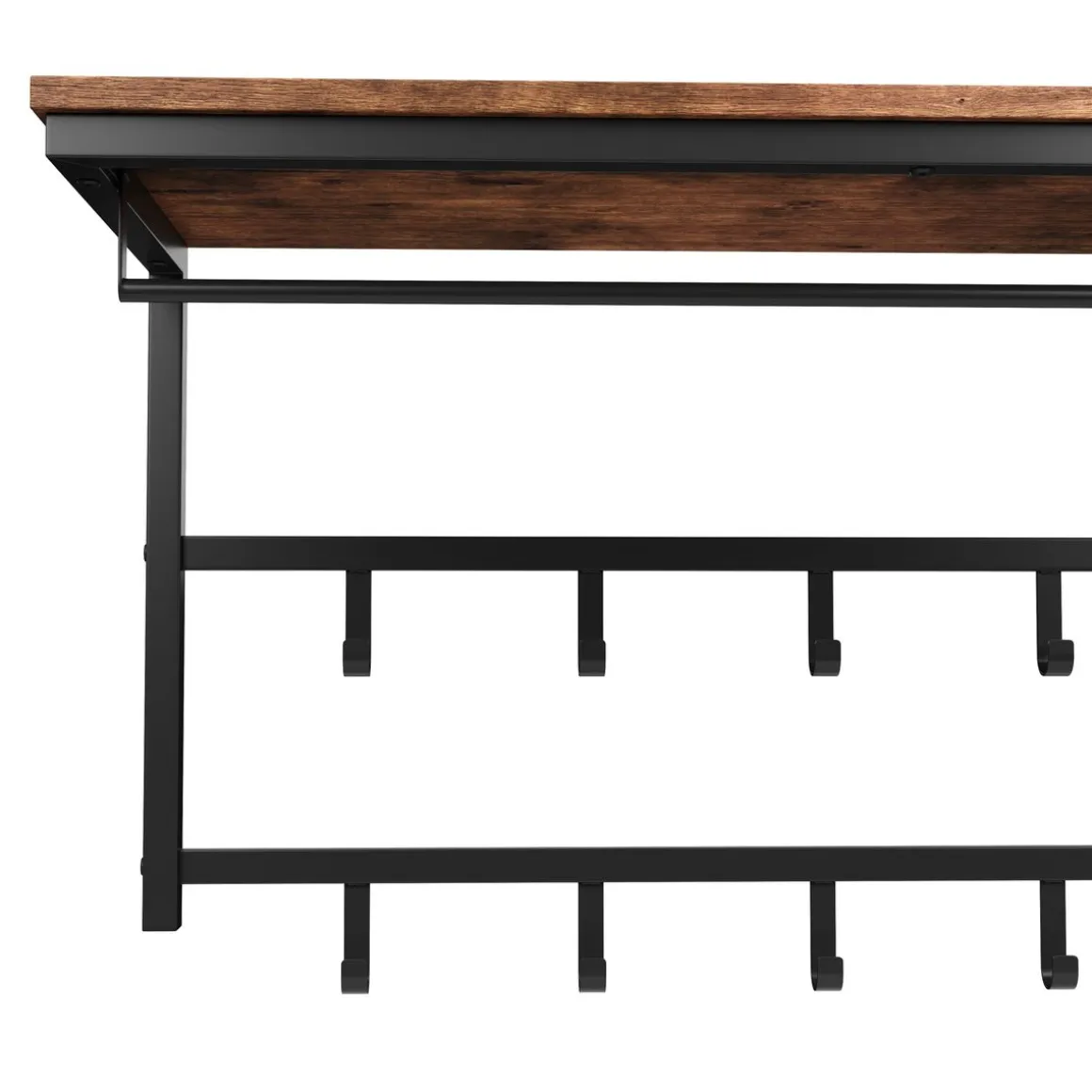Wandgarderobe Vintage BONITA mit 10 Haken 80 x 42 cm