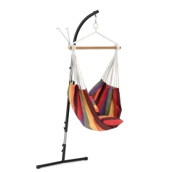 Wandgestell für Hängesessel 100 x 60 x 260 cm schwarz