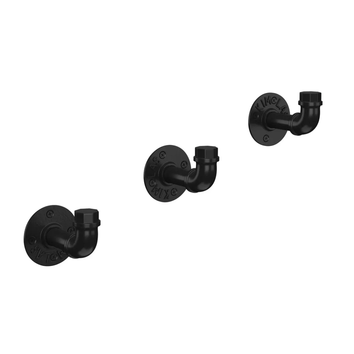 Wandhaken Kleiderhaken Industrial METROPOLITAN 3er Set