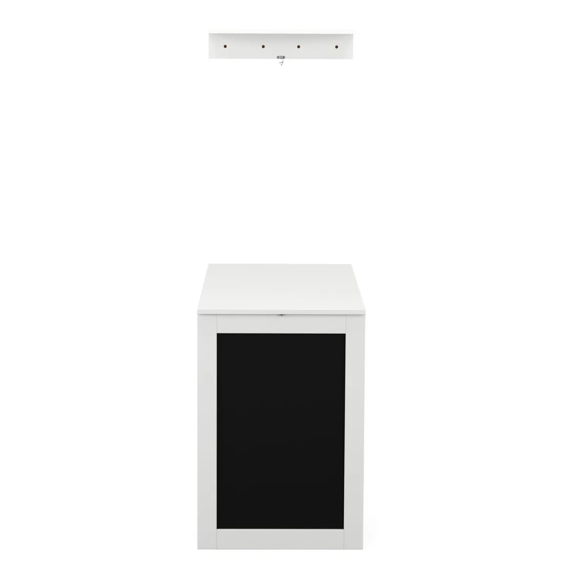 Wandklapptisch CELIA 50 x 75 x 76 cm weiss/schwarz