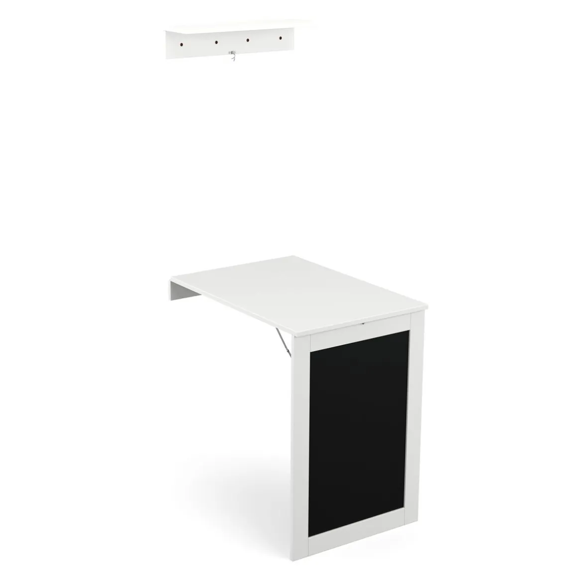 Wandklapptisch CELIA 50 x 75 x 76 cm weiss/schwarz