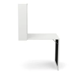 Wandklapptisch GRETA 95 x 50 x 156 cm weiss/schwarz
